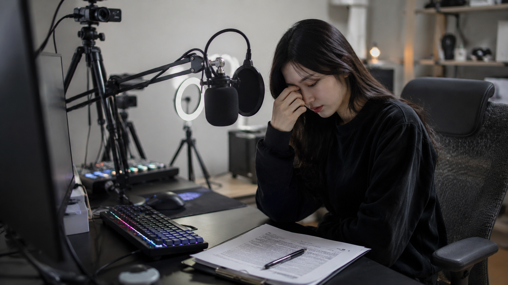 인터넷 방송 계약 논란과 여캠 BJ 라이브 방송 환경