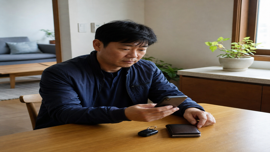 교통 과태료 모바일 고지 확인 장면