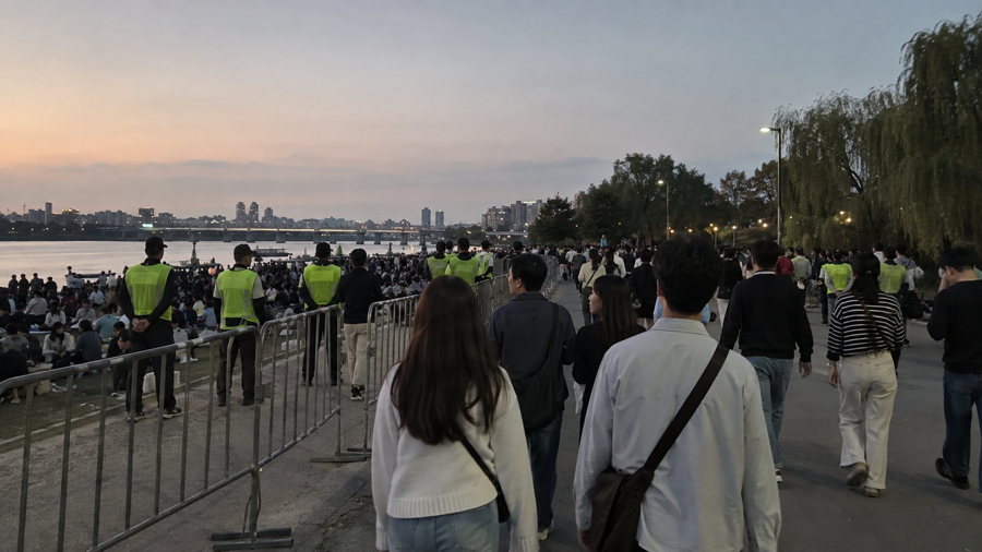 서울세계불꽃축제 당일 여의도 한강공원 이동 상황